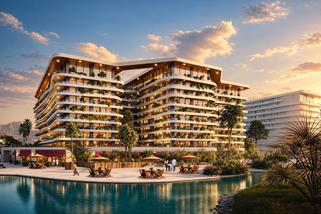 AI-enhanced architectural illustration